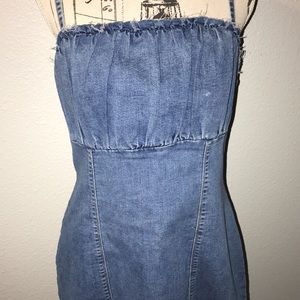 H&M dress color blue Denim new no tags